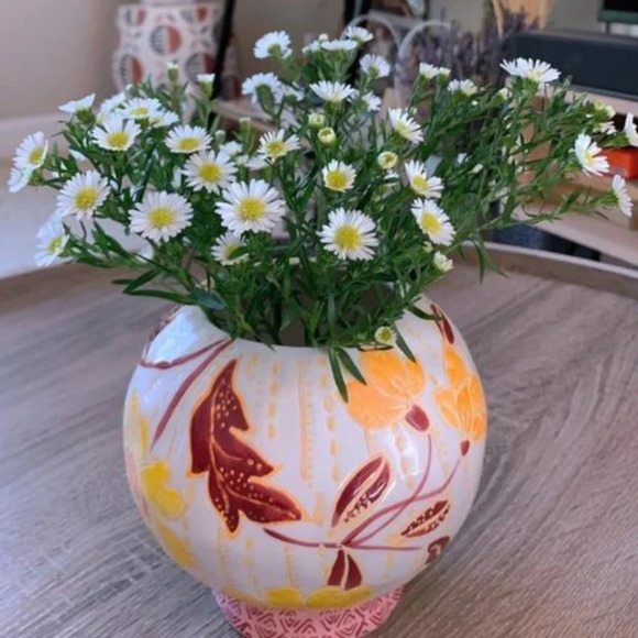 Anthropologie Zahara Floral Vase - Picture 3 of 3